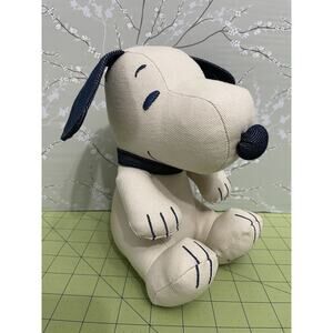 American Eagle Limited Edition Denim Snoopy Peanuts 8” Plush Stuffed Animal Rare